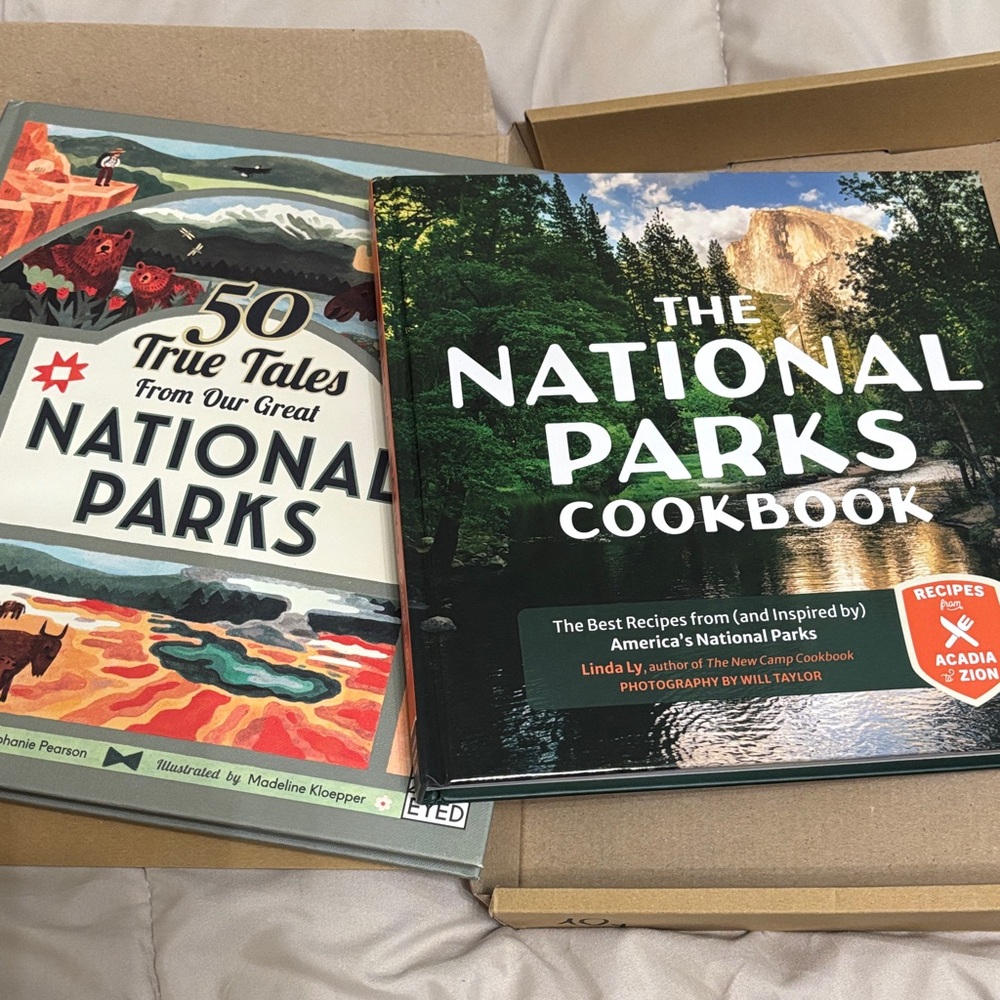 National Parks Cookbook and 50 Tales Book Set of 2 Brand New